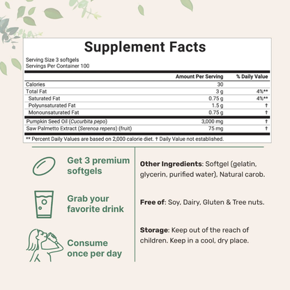 LifeSeed™ Pumpkin Seed Oil Capsules